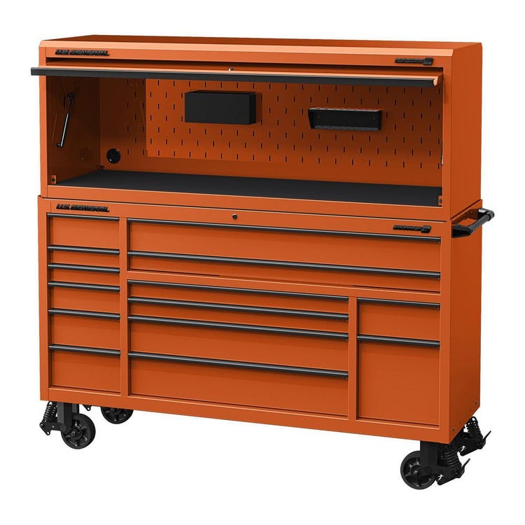 U.S. General 72in Combo #1 Roll Cab & Hutch