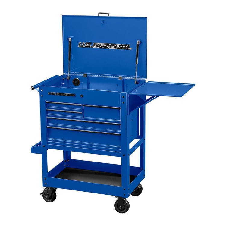 US General 30in 5 Drawer Mechanics Cart