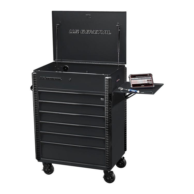 US General 6 Drawer Full Bank Mechanic/Service Cart