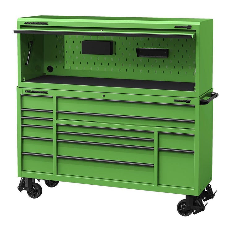 U.S. General 72in Combo #1 Roll Cab & Hutch