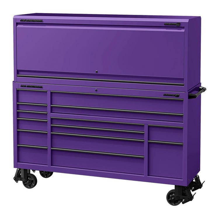 U.S. GENERAL 72 in. x 22 in. Triple-Bank Roll Cab Series 3