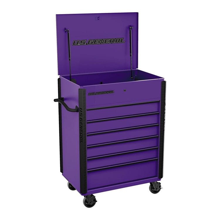 US General 6 Drawer Full Bank Mechanic/Service Cart