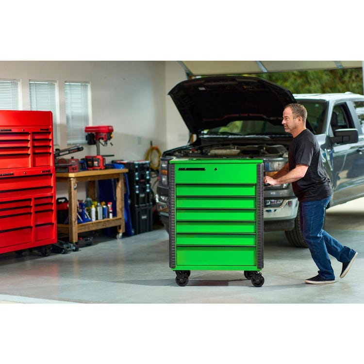 US General 6 Drawer Full Bank Mechanic/Service Cart