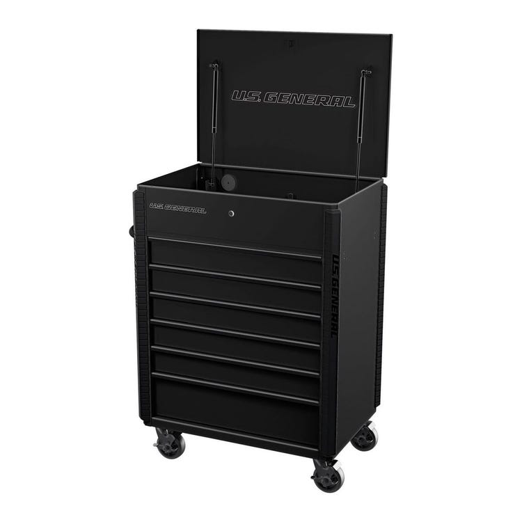 US General 6 Drawer Full Bank Mechanic/Service Cart