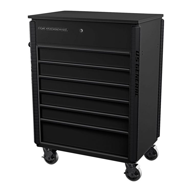 US General 6 Drawer Full Bank Mechanic/Service Cart