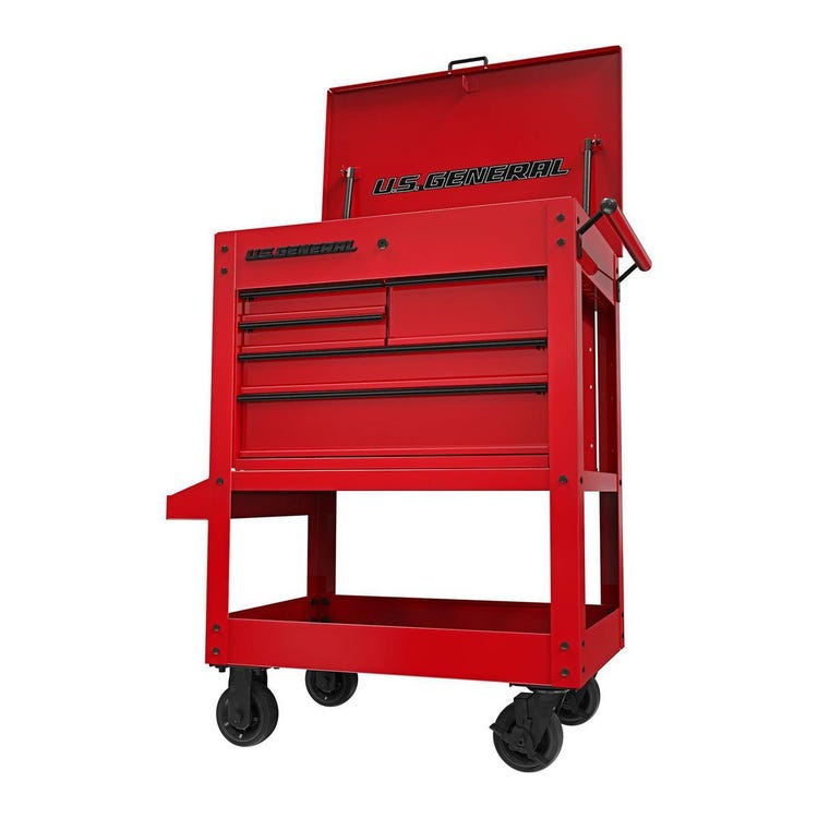 US General 30in 5 Drawer Mechanics Cart