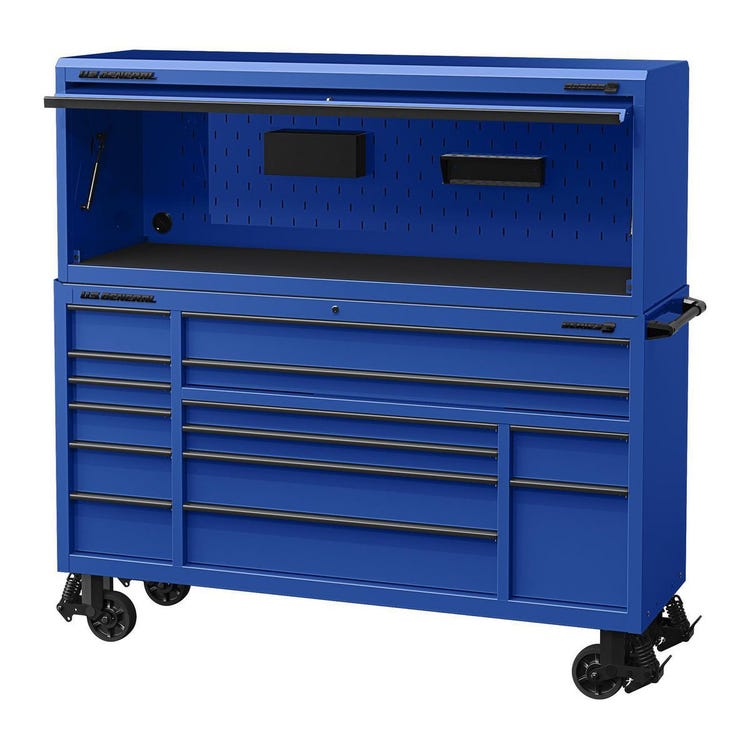 U.S. General 72in Combo #1 Roll Cab & Hutch