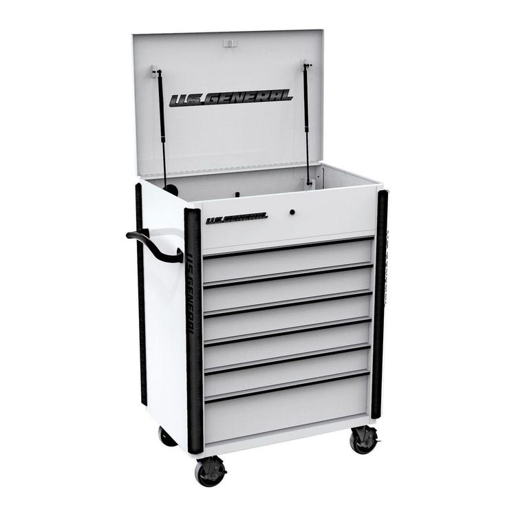 US General 6 Drawer Full Bank Mechanic/Service Cart