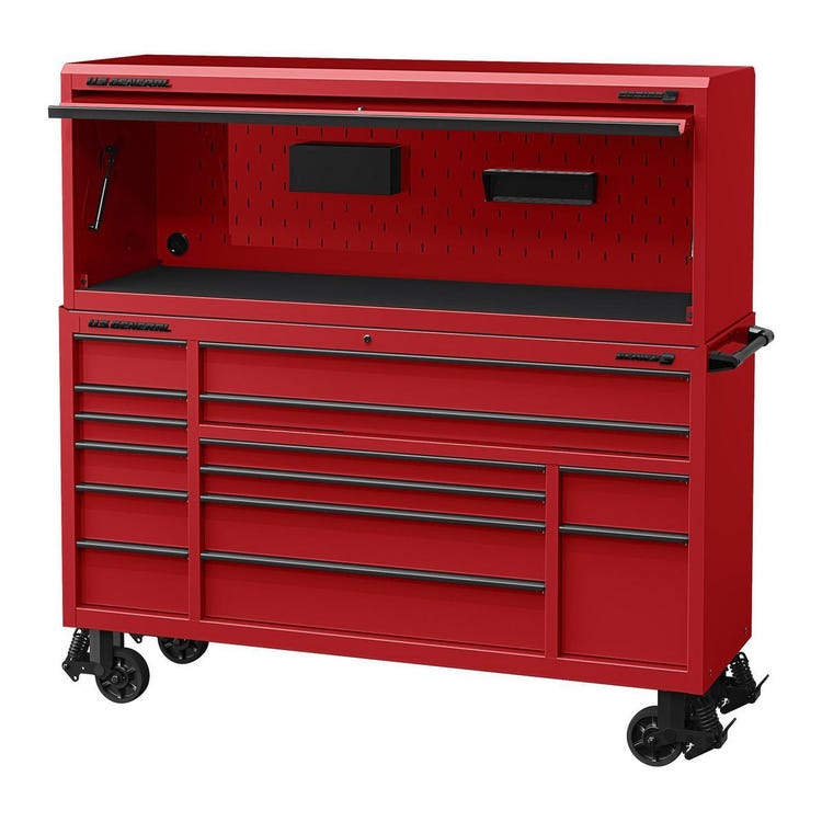 U.S. General 72in Combo #1 Roll Cab & Hutch