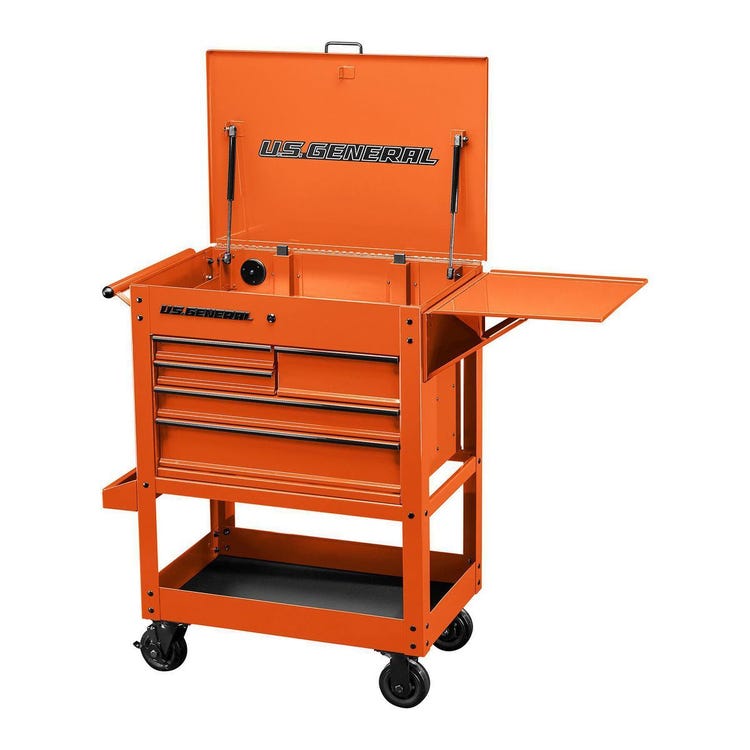 US General 30in 5 Drawer Mechanics Cart