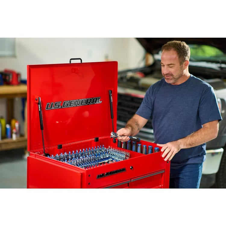 US General 30in 5 Drawer Mechanics Cart