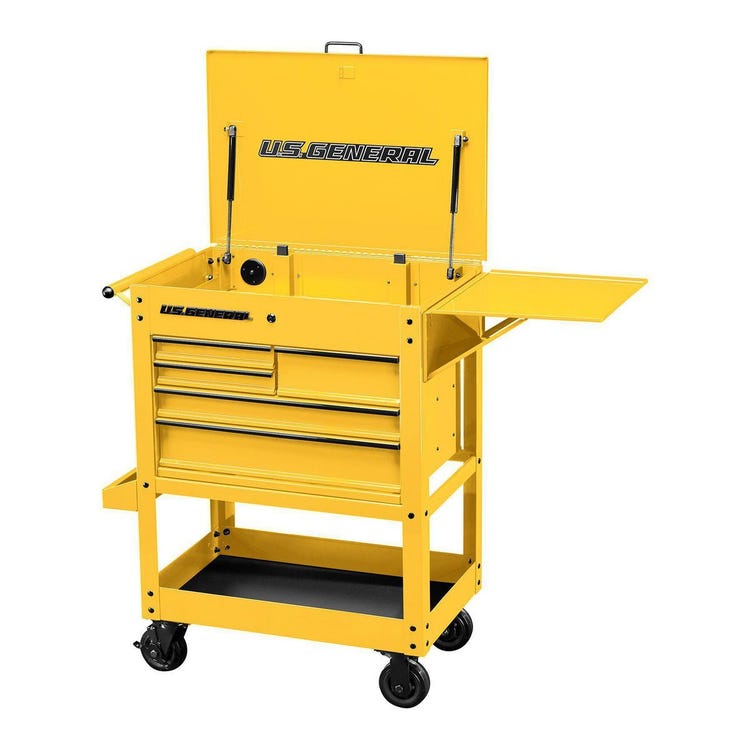 US General 30in 5 Drawer Mechanics Cart