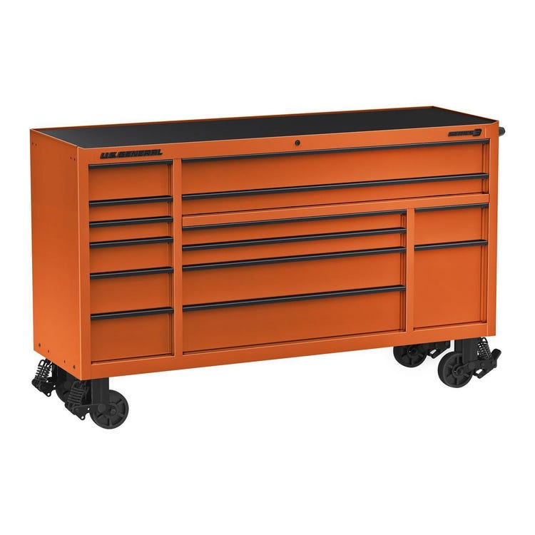 U.S. GENERAL 72 in. x 22 in. Triple-Bank Roll Cab Series 3