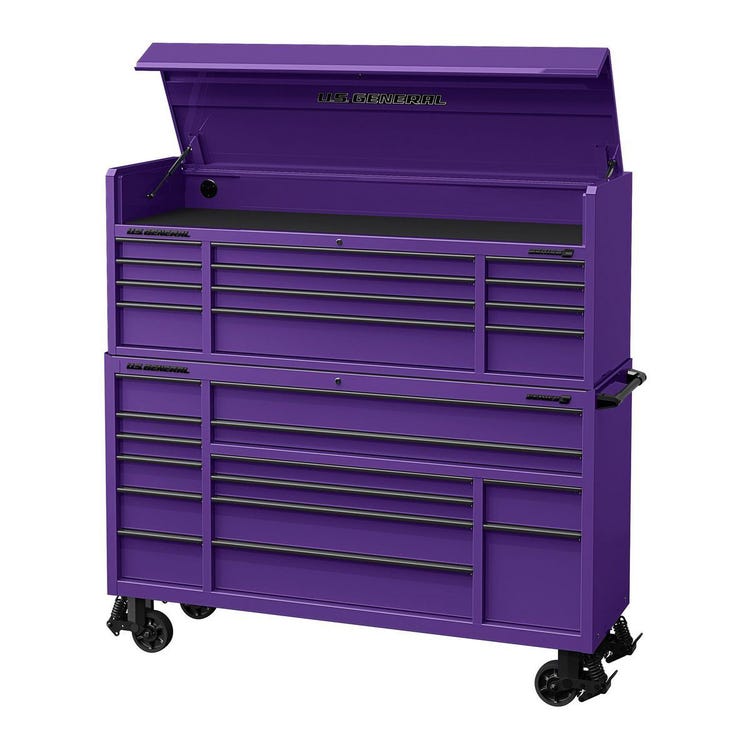 U.S. GENERAL 72 in. x 22 in. Triple-Bank Roll Cab Series 3