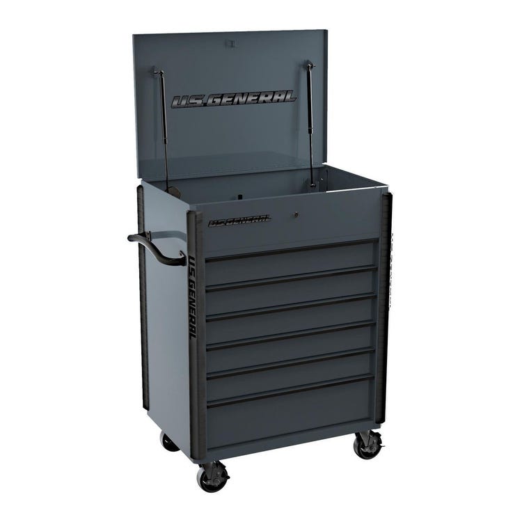 US General 6 Drawer Full Bank Mechanic/Service Cart