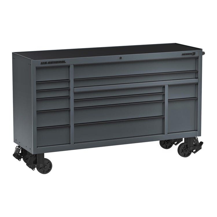 U.S. GENERAL 72 in. x 22 in. Triple-Bank Roll Cab Series 3
