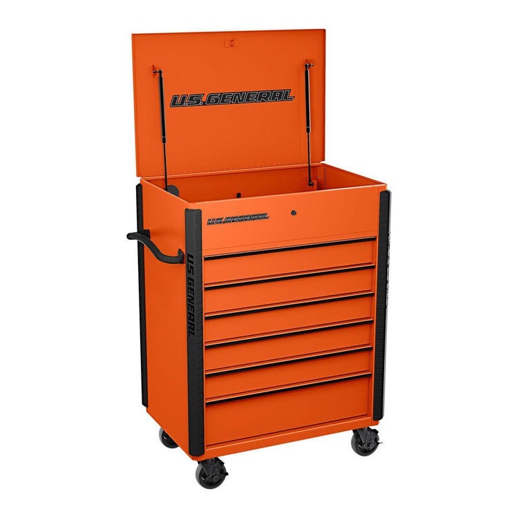 In-stock EDM - US General 6 Drawer Full Bank Mechanic/Service Cart
